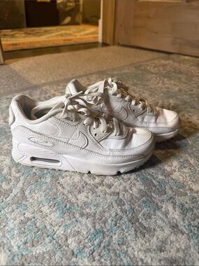 Nike Kids White Lace-Up Air Max Style Sneakers
